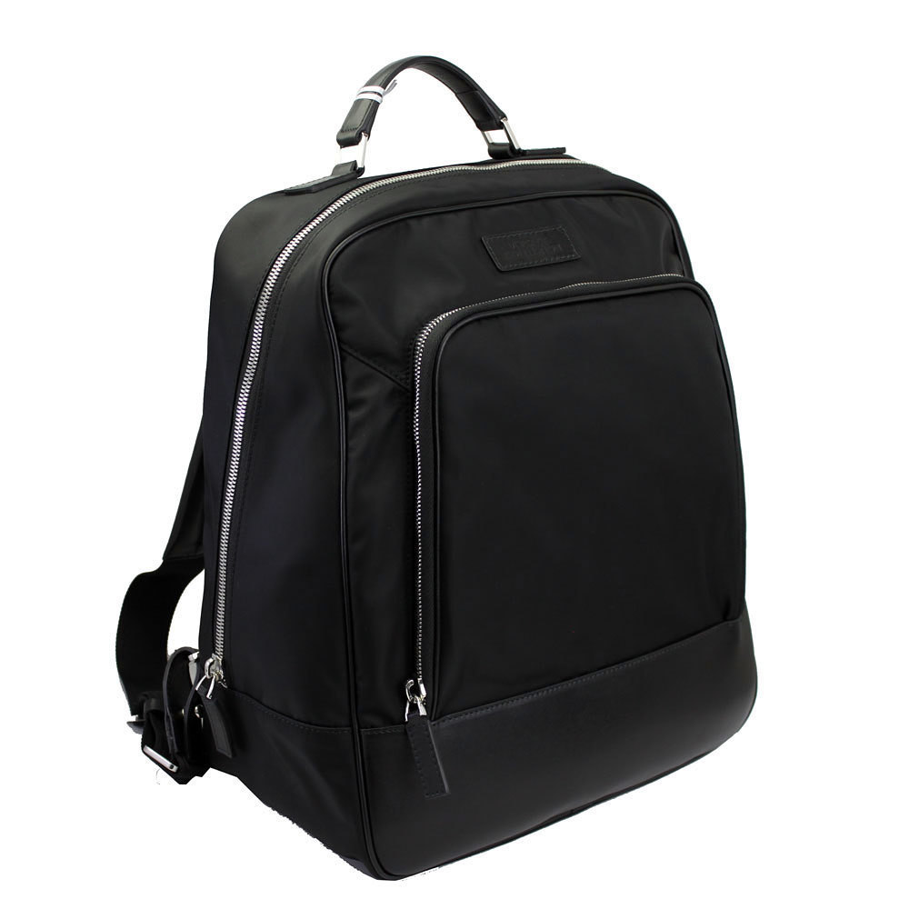 Versace Bag Backpack Leather Nylon Collection Bla… - image 1